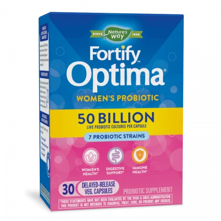 Пробиотик за жени - Fortify Optima Women’s Probiotic, 50 млрд. активни пробиотици, 30 капсули