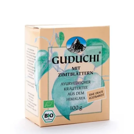 Чай от гудучи (Guduchi) с листа от канела Ayurveda, 100 g