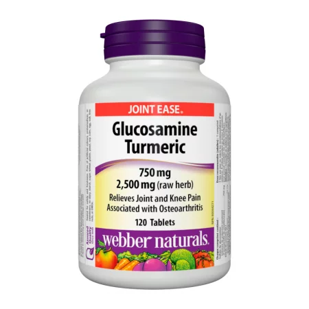 Glucosamine Turmeric - Глюкозамин Сулфат + Kуркума - Здрави стави, 120 таблетки