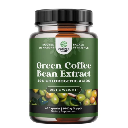 Зелено кафе (екстракт от зърна) – Контрол на теглото и метаболизма, 750 mg, 60 капсули