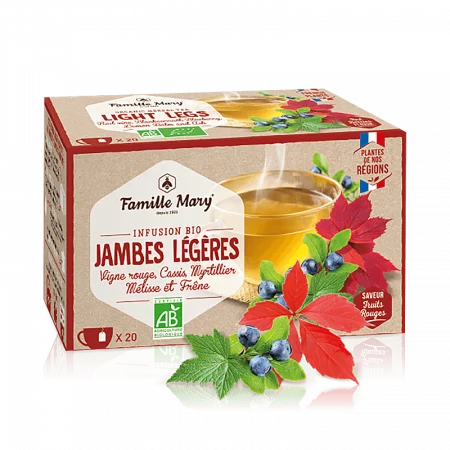 Infusion bio jambes legeres/ Чай за венозната система, 20 филтърни пакетчета