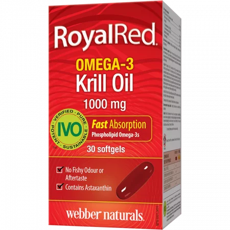 Омега-3 Крил масло RoyalRed®, 1000 mg x 30 софтгел капсули