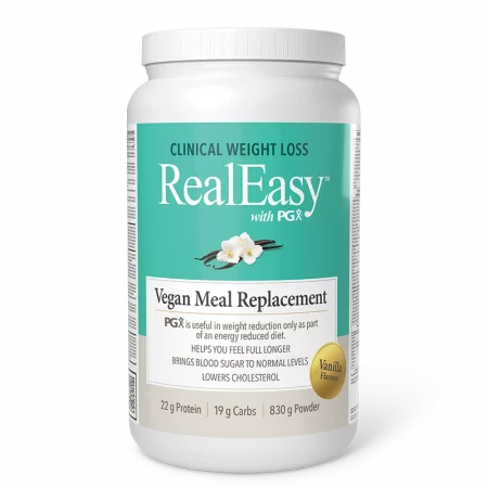 Real Easy™ with PGX® - за здравословно отслабване, 830 g прах с вкус на ванилия