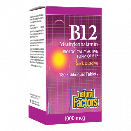 B12 Methylcobalamin/ Витамин В12 (метилкобаламин) x 180 сублингвални таблетки