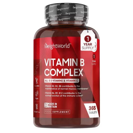 Имунитет и енергия - Витамин В-Комплекс + Витамин С, 365 таблетки - Vitamin B complex