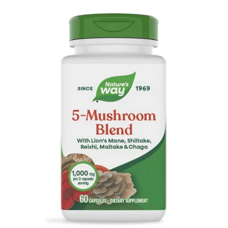 Медицински гъби 5 в 1 – Силен имунитет и повече енергия, 5-Mushroom Blend, 60 капсули