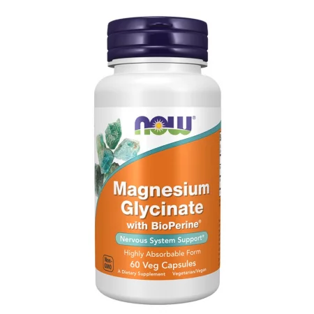 Магнезий (бисглицинат) 200 mg + BioPerine – Спокоен сън и устойчивост на стрес, 60 капсули