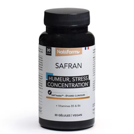 Шафран 30 mg + Витамин B5 и B6 – Емоционален баланс и спокойствие, 30 капсули