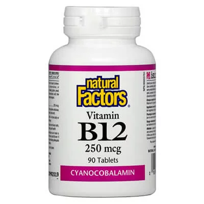 Vitamin B12/ Витамин В12 (цианокобаламин) 250 mcg х 90 таблетки