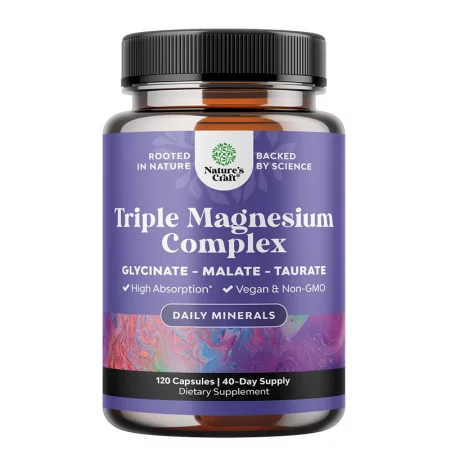 Магнезий комплекс (бисглицинат, малат, таурат) – Мускули и нервна система, 133.33 mg, 120 капсули