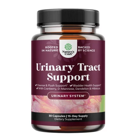 Urinary Tract Support - D-Маноза 500 mg + Червена боровинка 75 mg – Здраве на пикочните пътища, 30 веган капсули