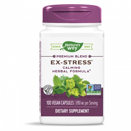 Ex-Stress® - антистрес премиум формула - При нервно напрежение и безсъние, 100 капсули