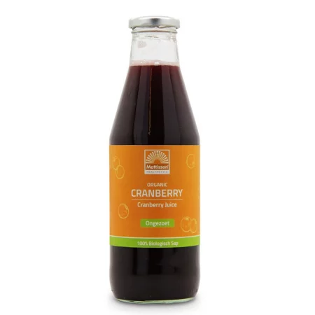 Био сок от червени боровинки (неподсладен) - Уринарно здраве, 750 ml
