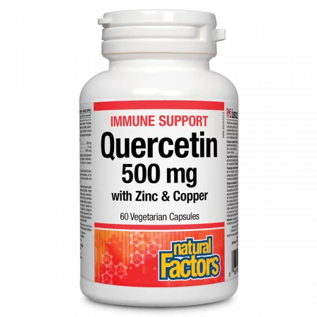 Immune Support Quercetin with Zinc & Copper / Кверцетин с цинк и мед, 60 капсули