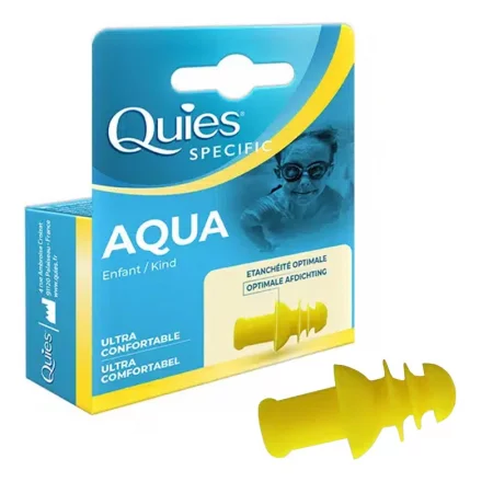 Силиконови тапи за уши за плуване за деца - Aqua Child Ultra Confortable, 1 чифт