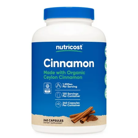 Цейлонска канела – Здравословни нива на кръвната захар, 600 mg, 240 капсули