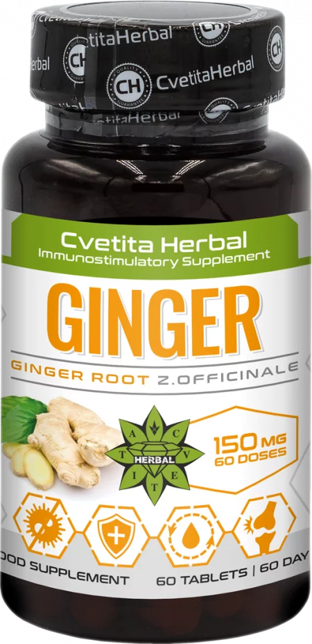 Ginger - Джинджифил - 60 таблетки х 150 mg