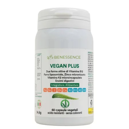 Мултивитамини за вегани с ензими – Енергия и оптимално усвояване, Vegan Plus, 60 капсули