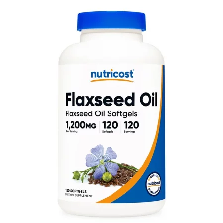 Ленено масло – За нормален холестерол и здрава кожа и коса, 1200 mg, 120 софтгел капсули