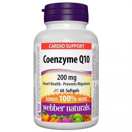 Coenzyme Q10 / Коензим Q10, 200 mg, 60 софтгел капсули