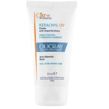 ДЮКРЕ КЕРАКНИЛ UV SPF50+  Слънцезашитен флуид за лице 50 мл.