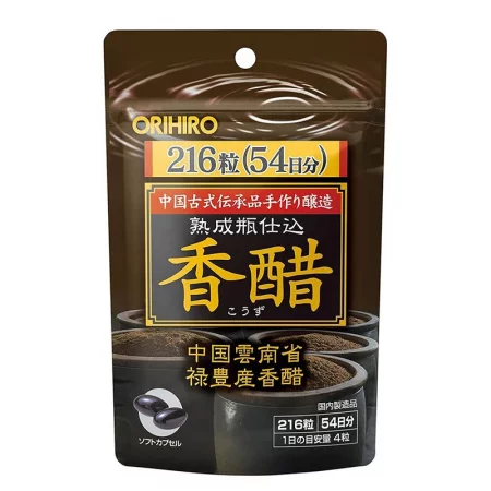 Ферментирал черен оцет от ориз – Енергия, метаболизъм и контрол на теглото, 1200 mg, 216 капсули