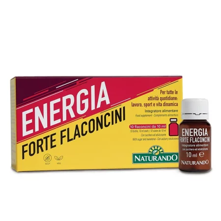 Формула за енергия и издръжливост с Кордицепс 100 mg + Годжи бери 200 mg, Energia Forte, 10 флакона x 10 ml