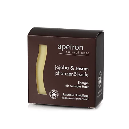 Сапун с растително масло от жожоба и сусам - Apeiron®Jojoba & Sesam Pflanzenöl-Seife Ayurveda, 4*100 г.