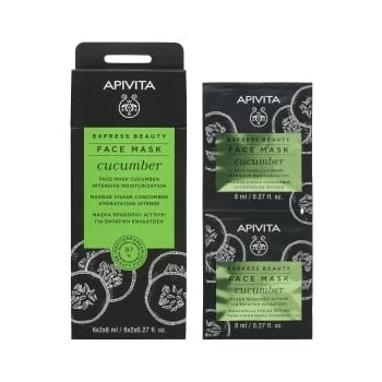 АПИВИТА ЕКСПРЕСНА КРАСОТА Интензивна хидратираща маска за лице с краставица 6х2х8 мл.