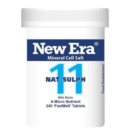 Минерална сол №11 Натриев сулфат с Биотин – Подкрепа за черния дроб и жлъчката, 240 бързоразтворими таблетки