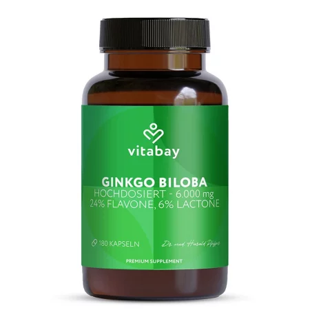 Памет, концентрация, кръвооросяване - Гинко Билоба, 180 капсули