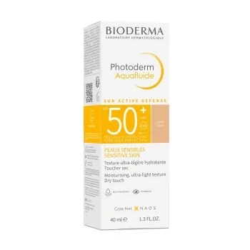 БИОДЕРМА ФОТОДЕРМ АКВАФЛУИД Слънцезащитен флуид за лице SPF50+ светъл цвят 40 мл.