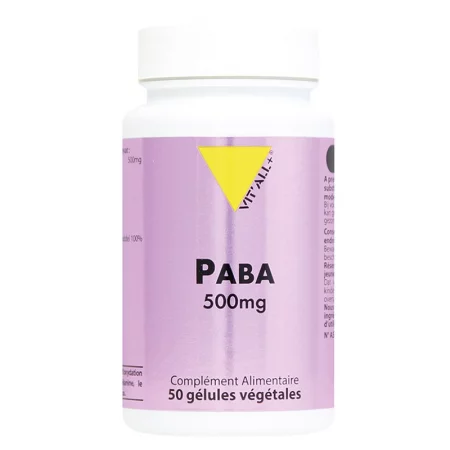 Коса и кожа - PABA (Параамино бензоена киселина), 500 mg х 50 капсули
