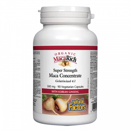 MacaRich® Organic Maca Concentrate 4:1/ Мака 500 mg х 90 капсули