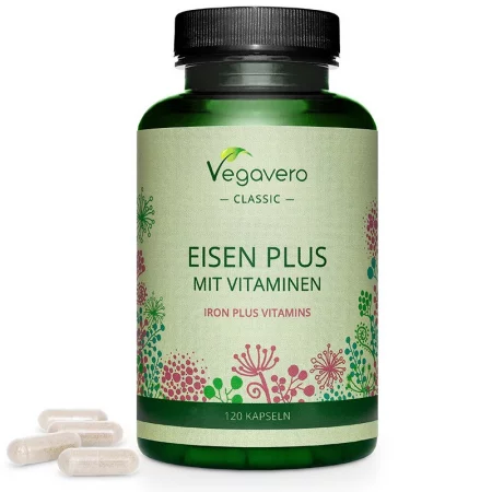 Желязо + Витамини (С, В2,В6, В12 и фолиева киселина) - Eisen Plus Mit Vitaminen, 120 капсули