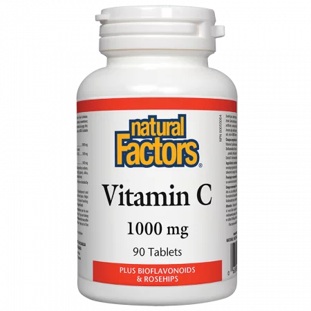 Vitamin C 1000 mg Bioflavonoids and Rosehips / Витамин С 1000 mg с Шипка и Биофлавони x 90 таблетки