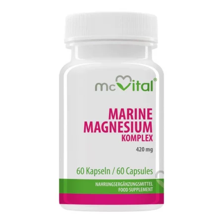 McVital® Marine Magnesium Komplex - Морски магнезиев комплекс 420 mg, 60 капсули