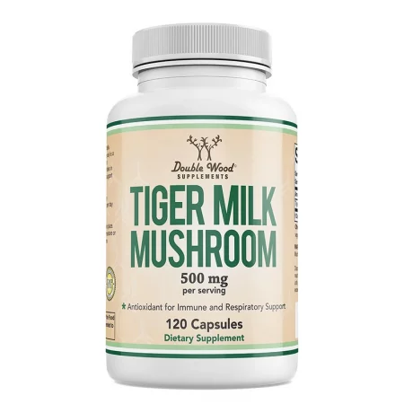 Тигрова млечна гъба – Дихателна система и имунна подкрепа, 500 mg, 120 капсули