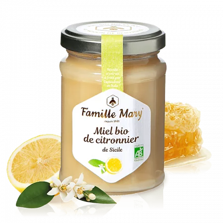 Био пчелен мед от лимоново дърво - Miel bio de citronnier de Sicile, 230 g