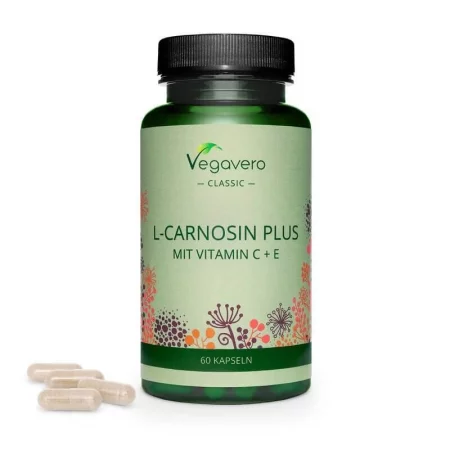 L-Carnosin plus mit Vitamin C+E / Л-Карнозин Плюс Витамин С+Е 60 капсули, 100% Vegan