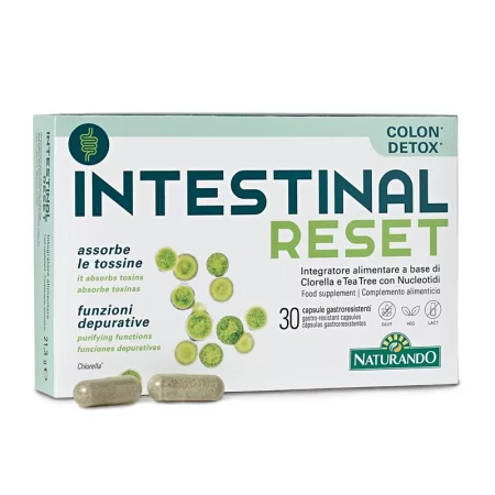 Формула за чревен баланс с Хлорела 500 mg и Нуклеотиди 400 mg, Intestinal Reset, 30 стомашно-устойчиви капсули