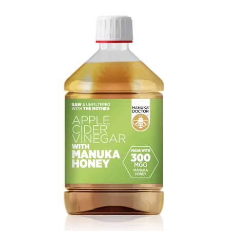 Ябълков оцет + мед от манука (300 MGO) - Apple Cider Vinegar with Manuka Honey (300 MGO), 500 ml