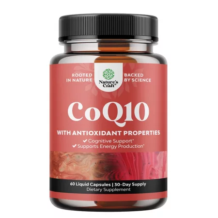 Коензим Q10 (убиквинон) – Сърдечно здраве и клетъчна енергия, 100 mg, 60 капсули