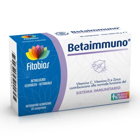 Betaimmuno - Ехинацея 200 mg + Витамин C 100 mg – Защита срещу вируси, 20 таблетки