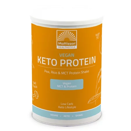 Веган Кето протеинов шейк - грах, ориз, MCT, 350 g прах
