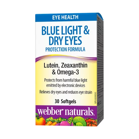 Blue Light & Dry Eyes Protection Formula / Формула в подкрепа на зрението с Лутеин, Зеаксантин и Омега 3 х 30 софтгел капсули