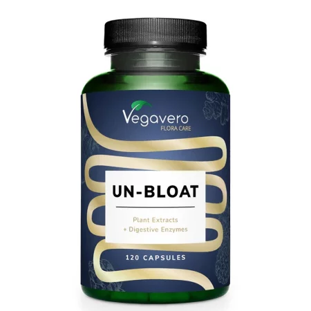 Формула при подуване и газове с храносмилателни ензими и билкови екстракти, UN-Bloat, 120 капсули