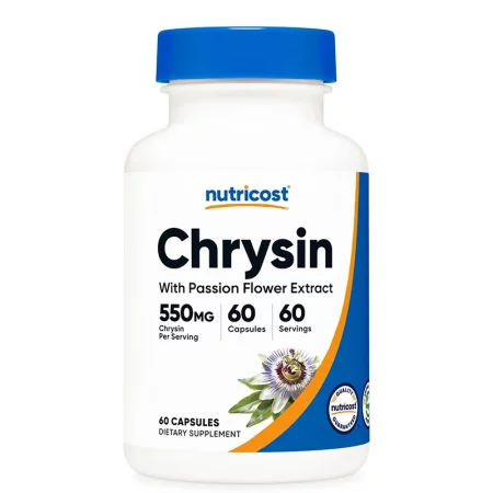 Хризин 550 mg с екстракт от пасифлора 100 mg, 60 капсули