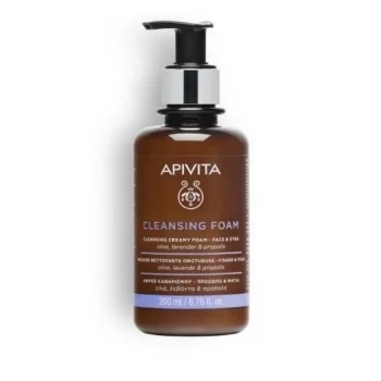 АПИВИТА Почистваща и дегримираща пяна за лице и околоочен контур 200 мл.