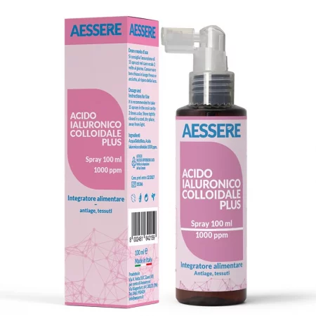 Колоидна хиалуронова киселина 1000 ppm – Кожа и стави, ~33 дози, 100 ml спрей